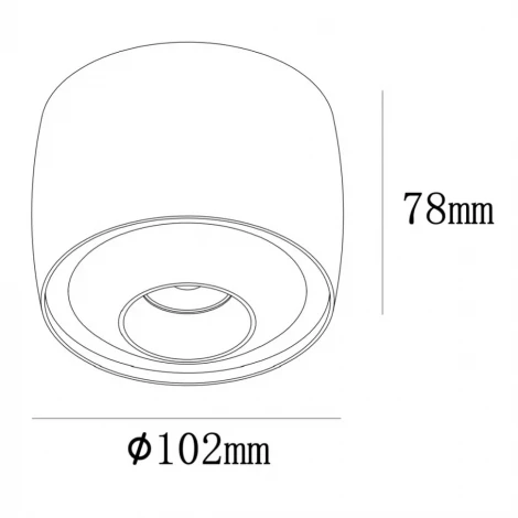 Потолочный светильник iLedex Vision 300 BK BLACK