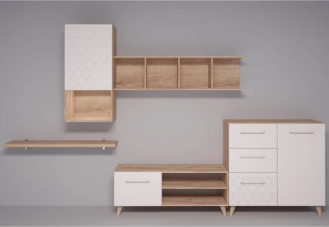 Прихожая Woodville Мариус М-12 дуб баррик