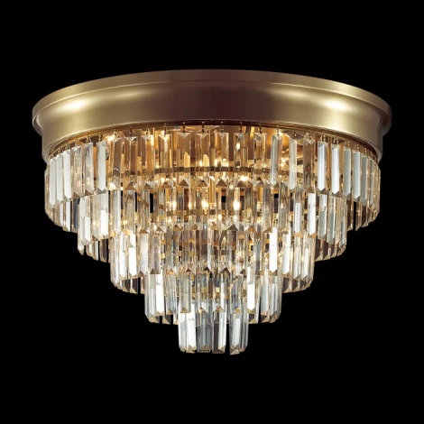 Потолочная люстра Lumion Zaha 5257/8C латунь/хрусталь металл/прозрачный Е14 8*40W 220V (круглые)