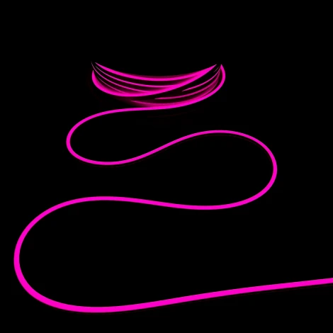 Односторонний Гибкий Неон 8х16мм Розовый 12В, IP65 Laitcom FR-23517