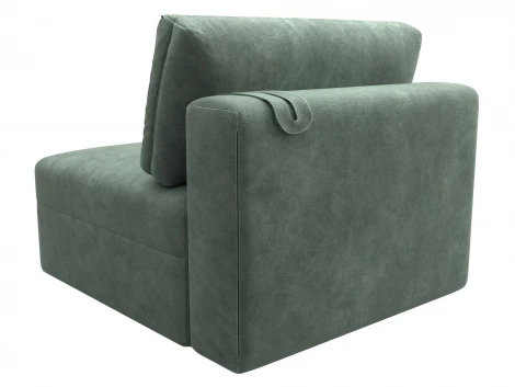 Модуль диван Лига-060 НПБ (ЛДСП,Брус,Фанера,Велюр/Зеленый) Лига Диванов 129547