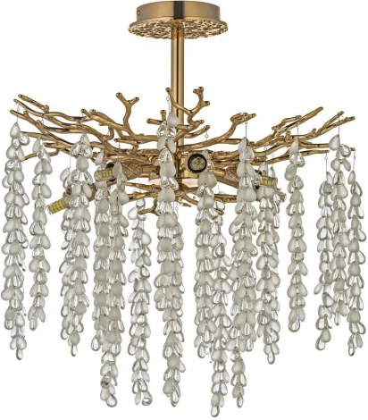 Потолочная люстра хрустальная на штанге Dio D`arte Tavenna Gold Tavenna H 1.3.46.800 G (220V)