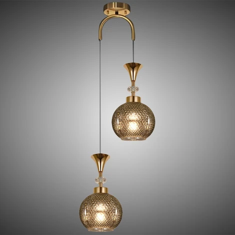 Подвесной светильник Reluce 02001-0.9-02 SMOKE (220V, на проводе, шар)