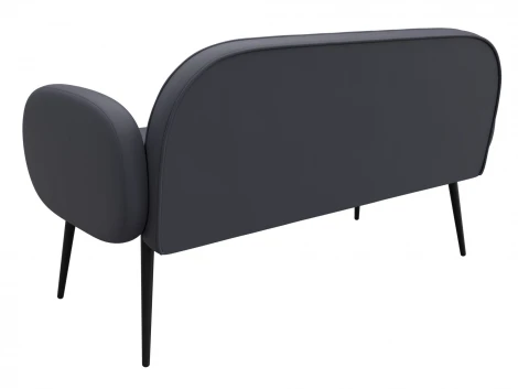 Диван прямой Лига-086 (Фанера/Металл/Экокожа/Серый) Лига Диванов 131088