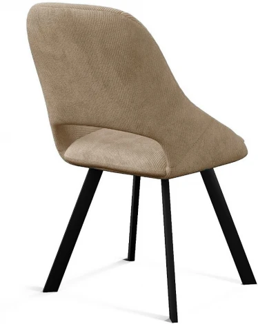 Стул DikLine 247 поворотный, AN18 бежевый, ножки черные арт.00-00077987