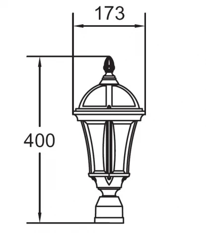 Уличный консольный светильник Oasis Light Rome S 95203
