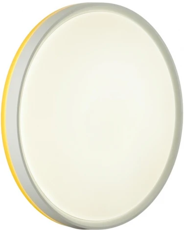 Настенно-потолочный светильник Sonex Kezo Yellow 7709/DL пластик/белый/желтый LED 48Вт 4000К D400 IP43 (220V, круглые)