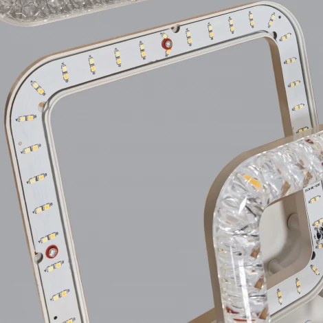 Потолочная люстра светодиодная на штанге с пультом регулировкой цветовой температуры, яркости и ночным режимом Reluce 09848-0.3-4+4B WH