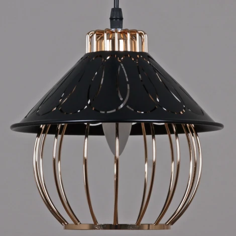 Подвесной светильник Reluce 02503-0.9-03 BK+GD (220V, на проводе)