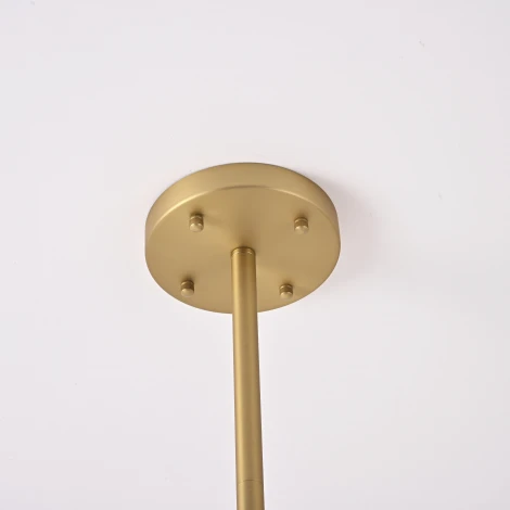 Потолочная люстра на штанге Jorgenson D70 White/Light Wood By ImperiumLoft Stavra01 (220V)