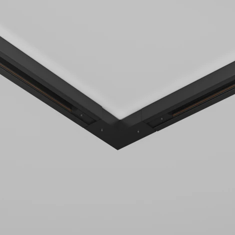 Угловой коннектор питания с вводом питания Unity (однофазный) черный Maytoni Accessories for tracks Unity TRA001CLB-11B (220V)