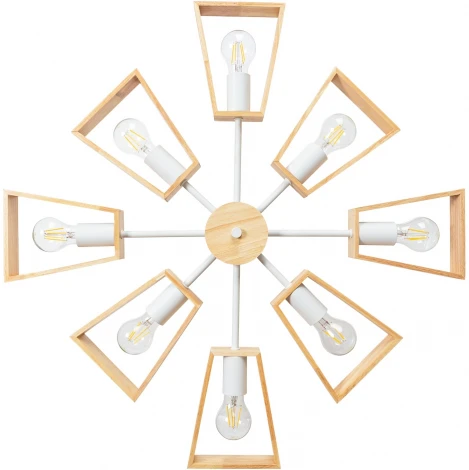 Потолочная люстра на штанге Arte Lamp Brussels A8030PL-8WH