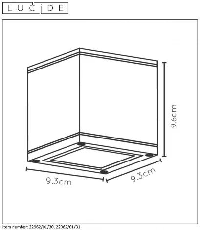 Точечный светильник для ванной Aven 22963/01/31 IP65 Lucide (220V)