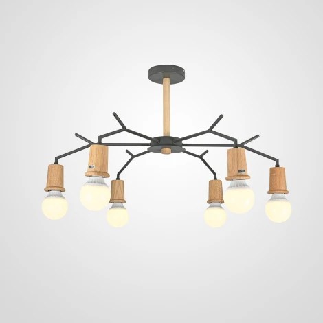 Потолочная люстра на штанге Les Color D80 Grey Imperiumloft ﻿Lesc_01 (220515-23)