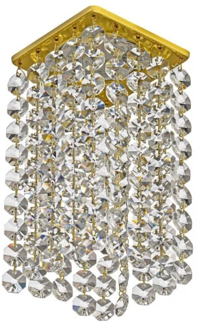 Встраиваемый светильник хрустальный Dio D'Arte Tayo Gold GU10.5.14.8x8.110 G