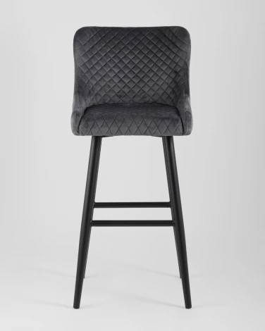 Стул барный Stool Group Ститч велюр серый УТ000001371