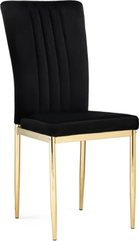 Стул на металлокаркасе Woodville Rek black / gold