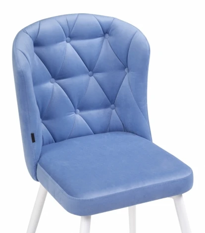 Стул Woodville на металлокаркасе Алиссум velutto 46 / белый 499994