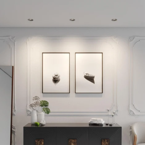 Встраиваемый светильник светодиодный Novotech Nova 359852 черный с переключателем цв. температуры  LED 12W 220V 2700К\3200К\4000К