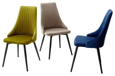 Стул Руссо Riviera 36 Олива, велюр / черный каркас