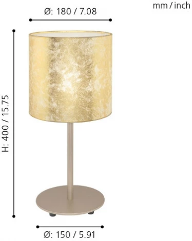 Интерьерная настольная лампа Eglo Viserbella 97646 (220V)