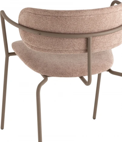 Стул Дженни букле бежевый каркас бежево-серый матовый Stool Group (арт.УТ000039183)