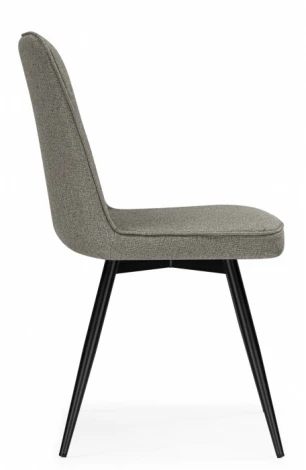 Обеденный стул Woodville Texas (Металл, Рогожка/Черный) арт.15891