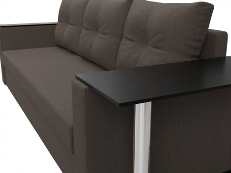 Диван прямой Атланта Лайт со столом справа Лига Диванов (Рогожка) арт.126161