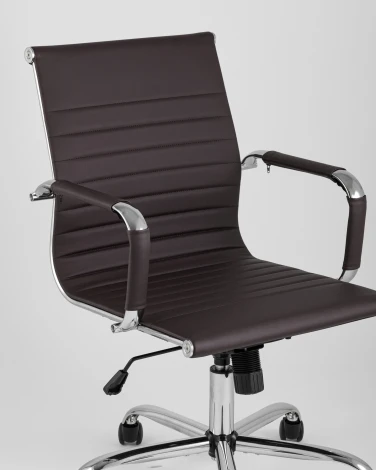 Кресло офисное TopChairs City S коричневое УТ000001925