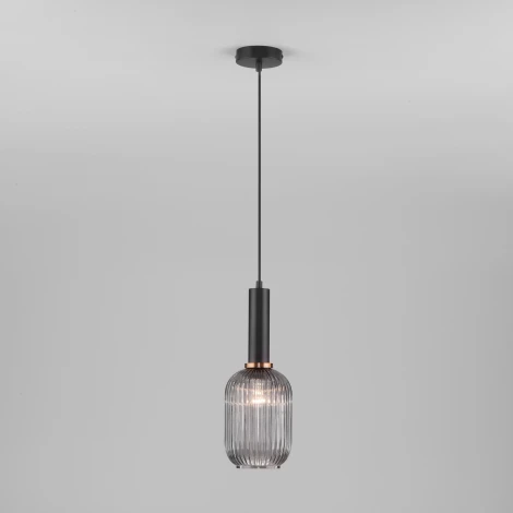 Подвесной светильник Eurosvet Bravo 50181/1 дымчатый (220V, на проводе, круглые)