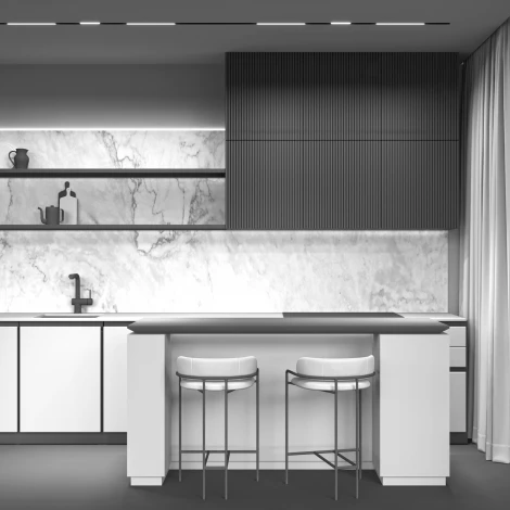 Трековый линейный светильник 48V Basis Gravity 4000K 7Вт 120° LED (магнитный) Maytoni Technical TR074-2-7W4K-B