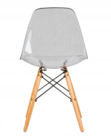 Набор 4 шт стул обеденный DOBRIN DSW CASPER (ножки светлый бук, цвет прозрачный)