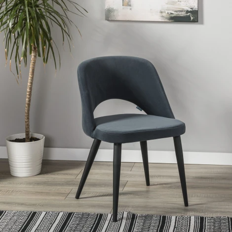 Стул Lars Diag grey/черный R-Home арт.410120140h_Diaggrey_черн