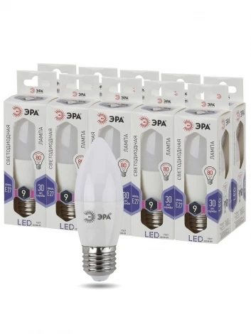 Лампочка светодиодная E27 9W ЭРА LED B35-9W-860-E27