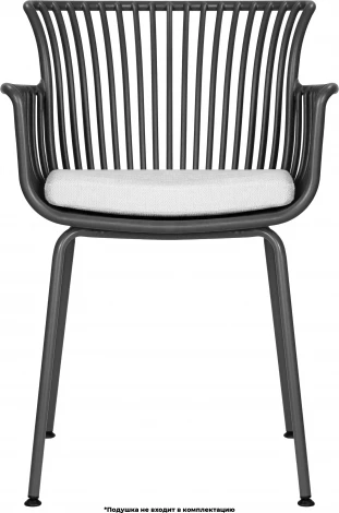 Стул обеденный DOBRIN ROSS (темно-серый (GR-04) без подушки)