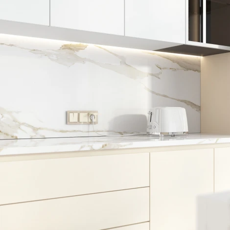 Розетка с заземлением и шторками c крышкой IP44 N (айвори матовый) IP44 Werkel W1171262 (a069587)