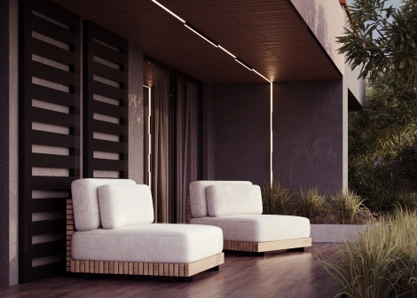 Уличный трековый светильник низковольтный LED 24W 48V Maytoni Basis O-TR02-1-S-24WB4K