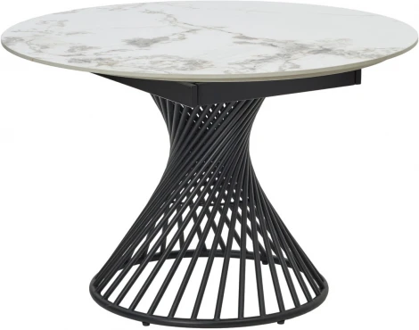 Стол M-City BUENO 120 GLOSS GOLDEN JADE SOLID CERAMIC / BLACK