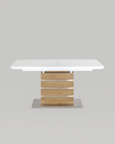 Стол обеденный Stool Group Генуя раскладной 160-200*90 белый УТ000035015