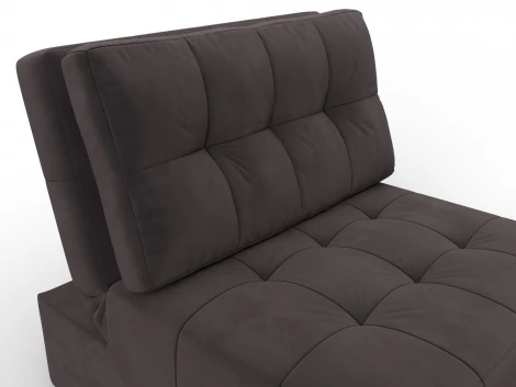 Кресло-кровать Лига-107 (80) (ЛДСП,Брус,Фанера,Велюр/Коричневый) Лига Диванов 134899