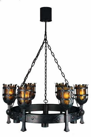 Подвесная люстра Aployt Simona APL.500.03.12 (220V, на цепи, под старину, факел)