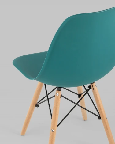 Стул Eames Style DSW темно-бирюзовый x4 (разборный каркас) Stool Group арт.УТ000037611