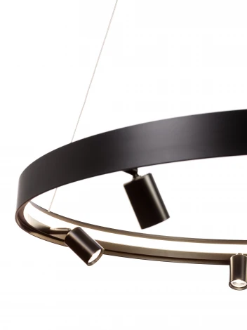 Подвесной светодиодный светильник со спотами MyFar James MR2201-1PL (на тросе, круглые, IP40)