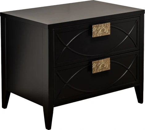 Тумба прикроватная черная 60*50*40см Garda Decor арт.151SV-00008