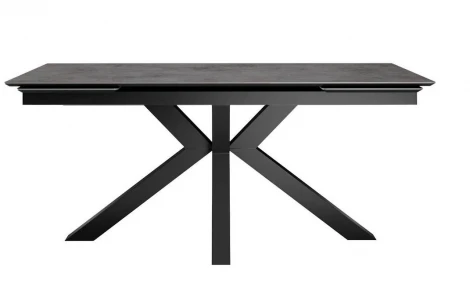 Стол DikLine SFE160 Керамика мрамор Бронза/подстолье черное/опоры черные (2 уп.) 00-00074554 00-00074554