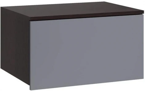 Шкаф Woodville Роут малый венге / графит софт арт.593734