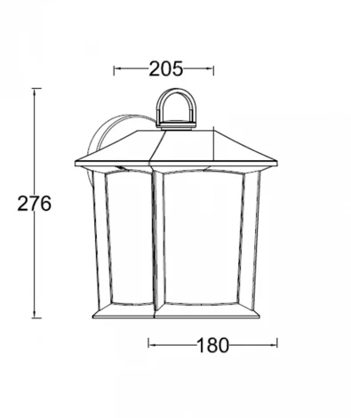 Настенный фонарь уличный Oasis Light UNITE 2840 Bl (220V, IP44)