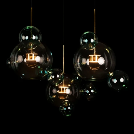 Подвесной светильник Loft It Bolle 2027-S3 Blue (LED, 220V, на проводе, шар, молекулы)