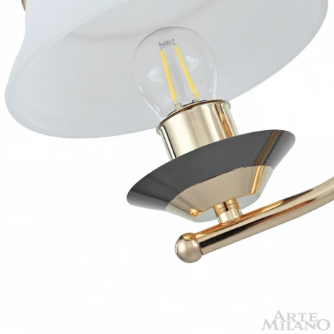 Подвесная люстра Arte Milano Florentia-1240 301240/3 Bk/Gd (220V, на цепи)