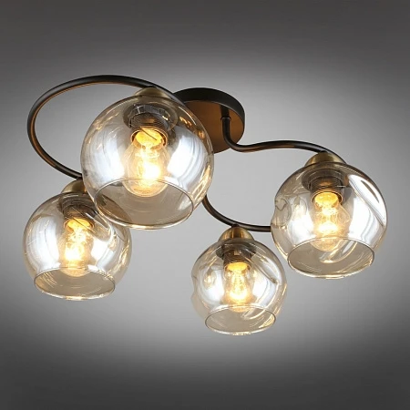 Потолочная люстра на штанге Omnilux Carini OML-95007-04 (220V, шарики)